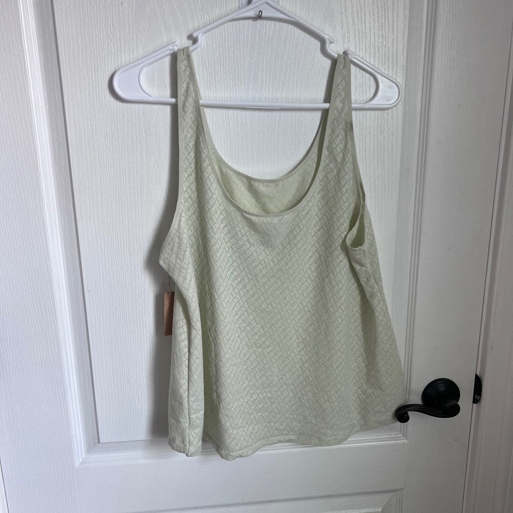 Skims Monogram Pointelle Tank Top Bone Off-White AP-TNK-1687 Women's Size 4X NWT